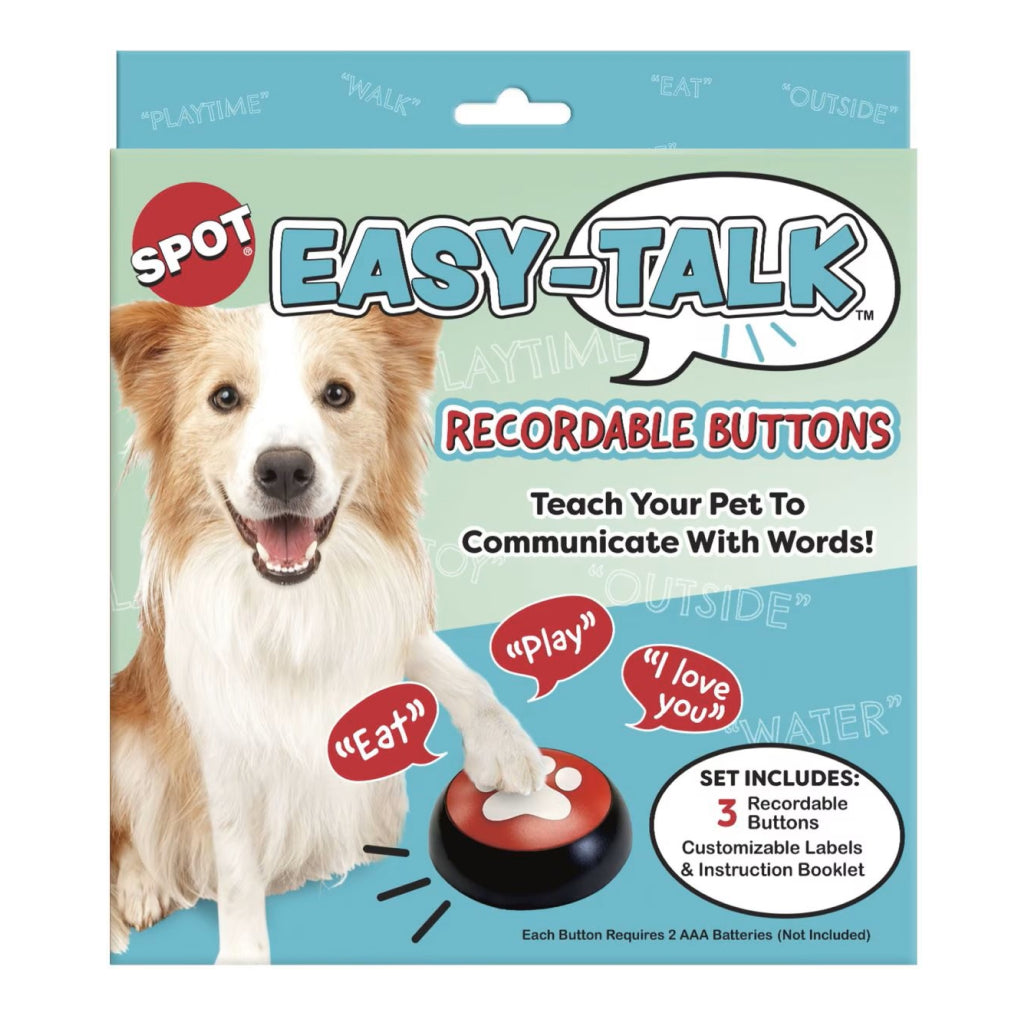Ethical Easy Talk Recordable Button Toy - Pet Training Buzzer
