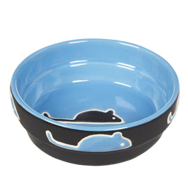 Ethical Fresco Dish Blue For Cats (5’’) - Pet Bowls Feeders & Waterers 1