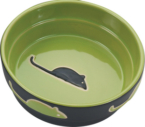 Ethical Fresco Dish For Cats (7’’) Green - Pet Bowls Feeders & Waterers 1