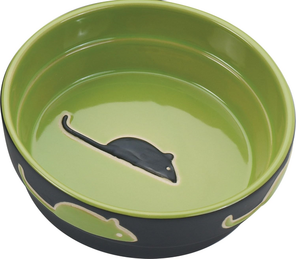 Ethical Fresco Dish For Cats (7’’) Green - Pet Bowls Feeders & Waterers 1