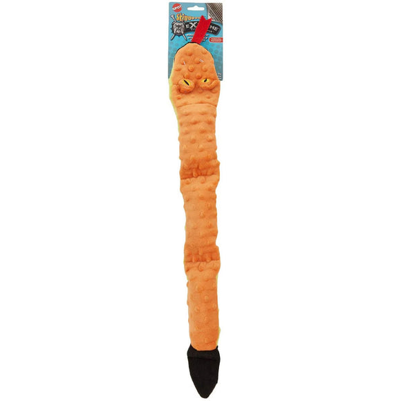 Ethical Skinneeez Extreme Triple Squeaker Snake Stuffing-Free Plush Dog Toy