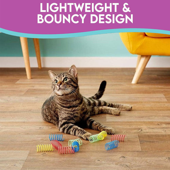 Ethical Pet Spot Colorful Springs Catnip Toy Thin, Assorted, 3"