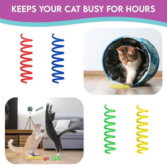 Ethical Pet Spot Colorful Springs Catnip Toy Thin, Assorted, 3"