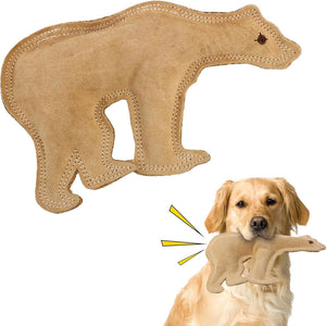 Ethical Pet Spot Dura-Fused Leather Dog Toy Bear