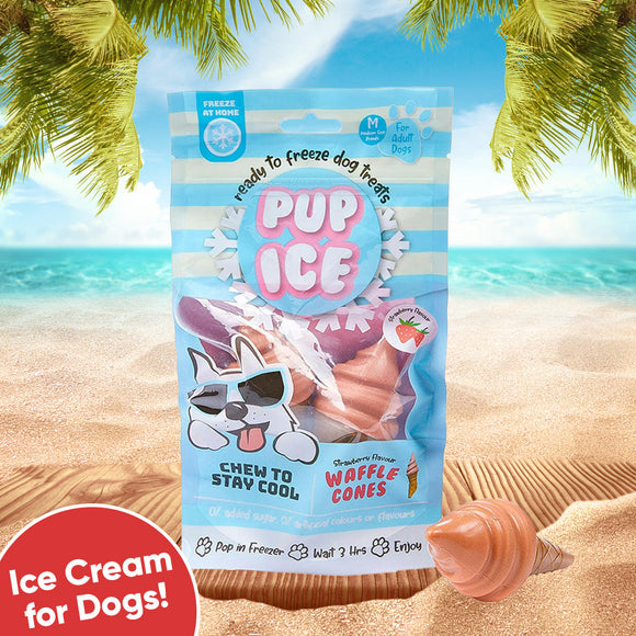 Ethical Pup Ice Waffle Cone Ready to Freeze Dog Treats 2 pack - Dog Treats 1