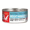 Evanger’s EVX Restricted Diet Weight Managment Chicken Salmon & Sweet Potato Recipe Wet Cat Food (5.5 oz x 24 cans)