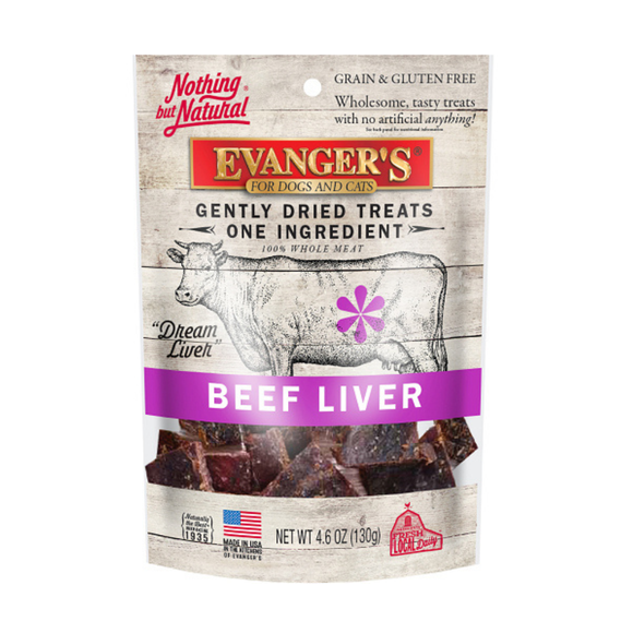 Evanger’s Freeze-Dried Beef Liver Dog & Cat Treats (4.6 oz) - Dog Treats 1