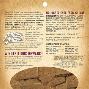 Evanger’s Grain-Free Oven Baked Buffalo Recipe Jerky Treats for Dogs (4.5 oz) - Dog Treats 2