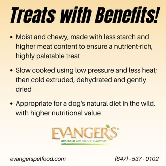 Evanger’s Grain-Free Oven Baked Buffalo Recipe Jerky Treats for Dogs (4.5 oz) - Dog Treats 3