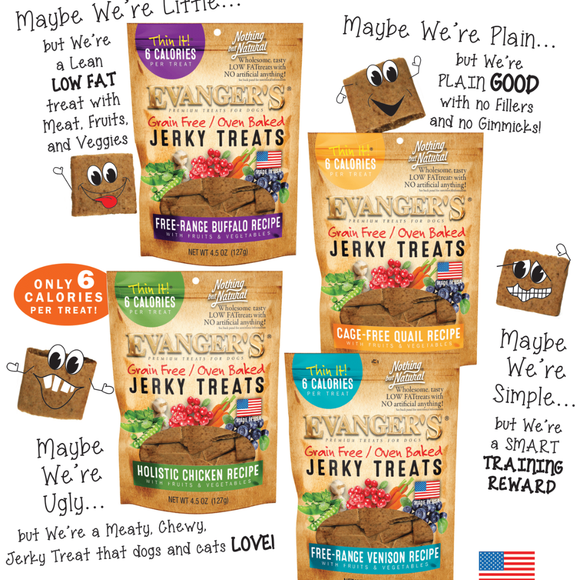 Evanger’s Grain-Free Oven Baked Qauil Recipe Jerky Treats for Dogs (4.5 oz) - Jerky Dog Treats 6