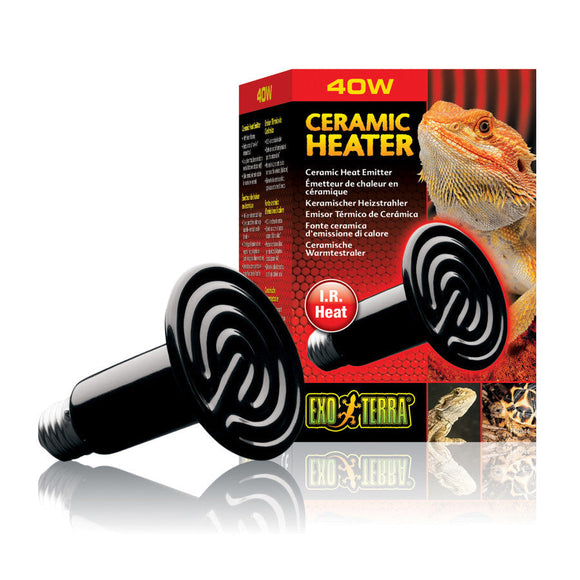 Exo Terra Ceramic Heater 110 volt - 40-watt - Reptile & Amphibian Habitat Heating & Lighting 1