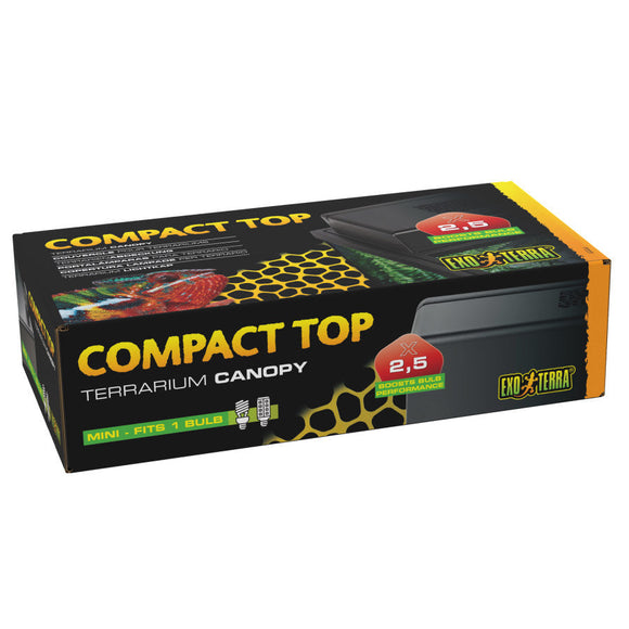 Exo Terra Compact Top - Mini - 12-inch - Reptile & Amphibian Habitat Heating & Lighting 2