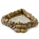 Exo Terra Corner Water Dish - X-Large - Reptile Bedding Substrate & Gravel 3