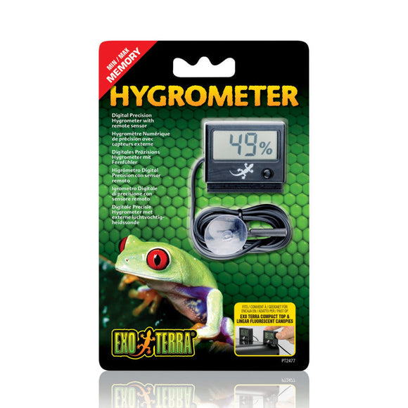 Exo Terra Digital Hygrometer w/ Probe - Reptile & Amphibian Supplies 1