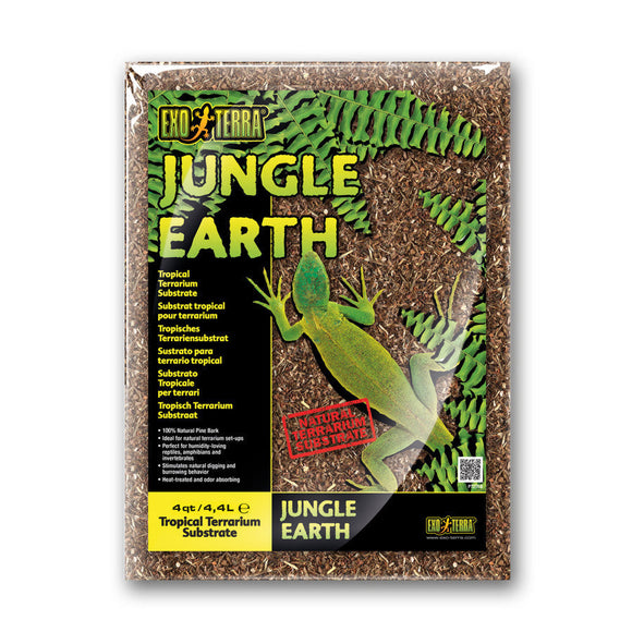 Exo Terra Jungle Earth - 4-qt - Reptile Bedding Substrate & Gravel 1