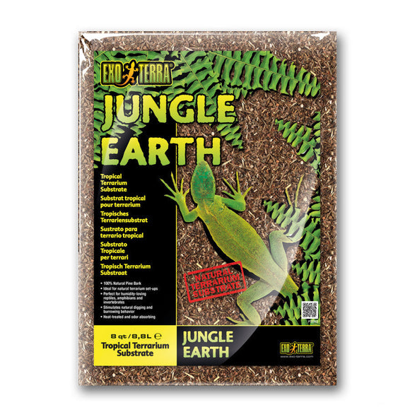 Exo Terra Jungle Earth - 8-qt - Reptile Bedding Substrate & Gravel 2