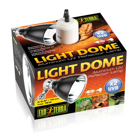 Exo Terra Light Dome - 5.5 - inch - Reptile & Amphibian Habitat Heating & Lighting 1