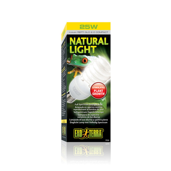 Exo Terra Natural Light Full Spectrum Compact Fluorescent Lamp - 13-watt - Reptile & Amphibian Habitat Heating &