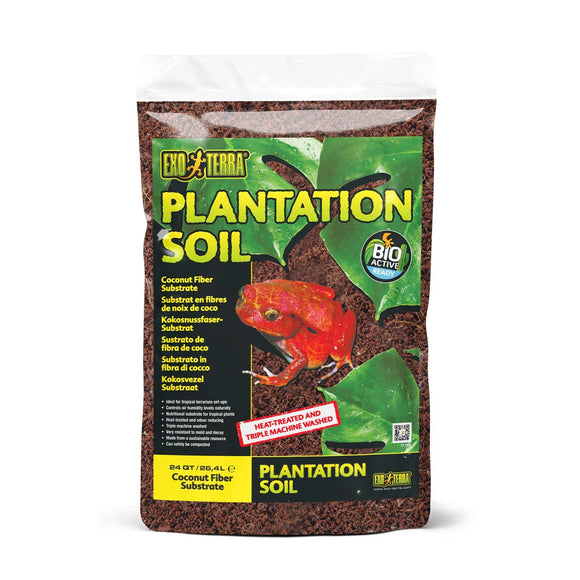 Exo Terra Plantation Soil Loose - 24-qt - Reptile Bedding Substrate & Gravel 2