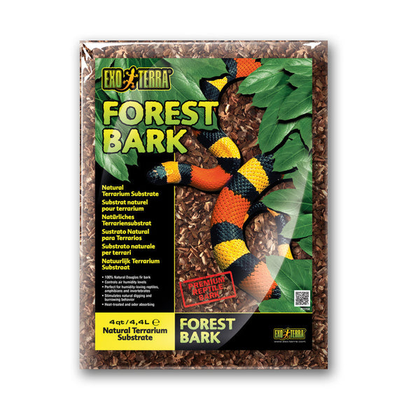 Exo Terra Reptile Bark - 4-qt - Reptile Bedding Substrate & Gravel 1