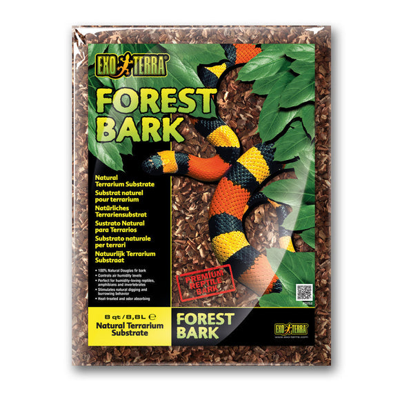Exo Terra Reptile Bark - 8-qt - Reptile Bedding Substrate & Gravel 2