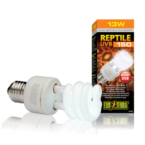 Exo Terra Reptile Tropical Compact Fluorescent Lamp - 13-watt / UVB 150 - Reptile & Amphibian Habitat Heating &