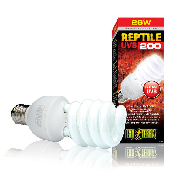 Exo Terra Reptile Tropical Compact Fluorescent Lamp - 26-watt / UVB 200 - Reptile & Amphibian Habitat Heating &