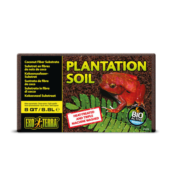 Exp Terra Plantattion Soil Compressed Brick 8 qt - Reptile Bedding Substrate & Gravel 1