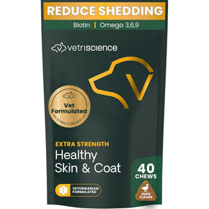 Extra Strength Healthy Skin & Coat Chews for Dogs - Dog Skin & Coat Supplements 1