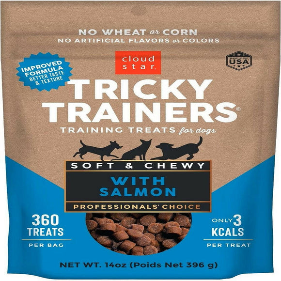 Cloud Star Tricky Trainers Soft & Chewy Salmon Dog Treats