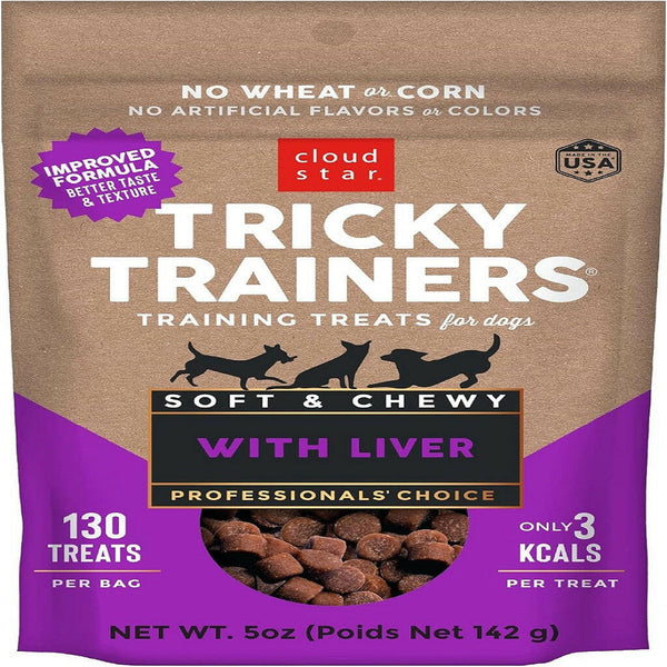 Cloud Star Tricky Trainers Chewy Dog Treats Liver (5 oz)