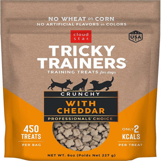 Cloud Star Tricky Trainers Crunchy Dog Treats Cheddar (8 oz)