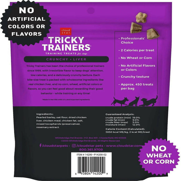 Cloud Star Tricky Trainers Crunchy Dog Treats Liver (8 oz)