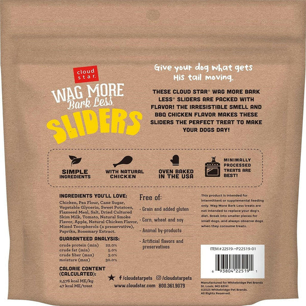 Cloud Star Wag More Bark Less BBQ Chicken Sliders Dog Treats (8 oz)