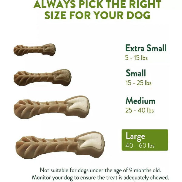 Whimzees Brushzees Medium For Dental Dog Treats Bulk (75 ct)