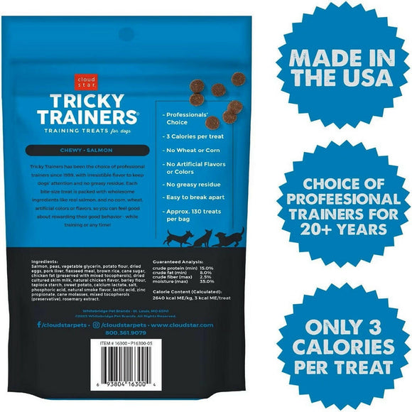 Cloud Star Tricky Trainers Chewy Dog Treats Salmon (5 oz)