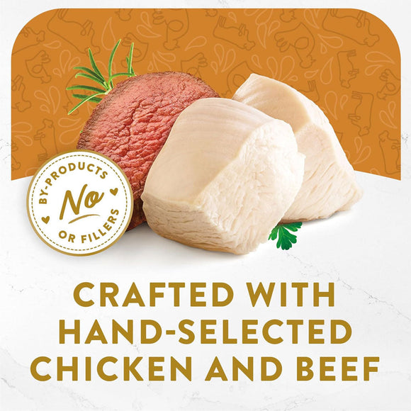 Fancy Feast Appetizers Grain-Free White Meat Chicken & Shredded Beef Appetizer in Savory Broth Wet Cat Food,