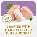 Fancy Feast Appetizers, Skipjack Tuna with a Sole Topper, Lickable Cat Treats