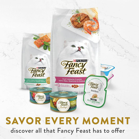 Fancy Feast Classic Broths with Tuna & Vegetables Supplemental Wet Cat Food Pouches