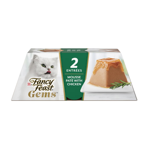 Fancy Feast Gems Mousse Pate Chicken & Gravy Halo Wet Cat Food (2 oz x 16 trays) - Cat Food 1