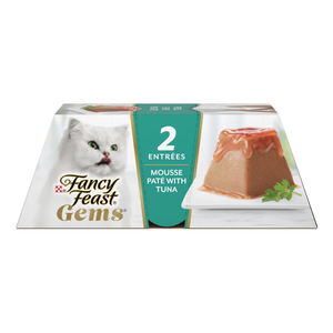 Fancy Feast Gems Mousse Pate Tuna & Gravy Halo Wet Cat Food (2 oz x 16 trays) - Cat Food 1