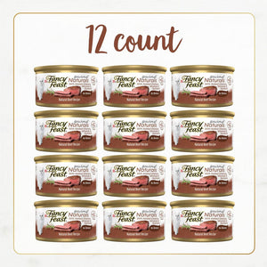 Fancy Feast Gourmet Naturals Beef Recipe in Gravy Canned Cat Food