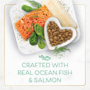 Fancy Feast Gourmet Ocean Fish & Salmon & Accents of Garden Greens Dry Cat Food
