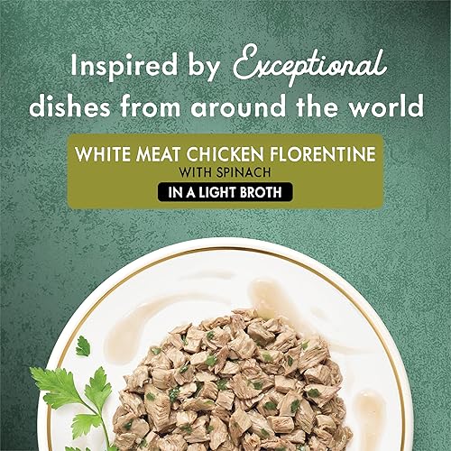 Fancy Feast Medleys White Meat Chicken Florentine in Sauce Wet Cat Food 3-oz case of 24 - Cat Food 8