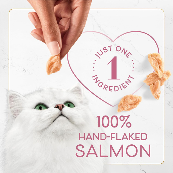 Fancy Feast Purely Natual Hand-Flaked Salmon Cat Treats (10 pouches) - Cat Treats 4