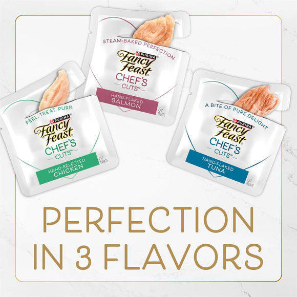 Fancy Feast Purely Natual Hand-Selected Chicken Cat Treats (10 pouches) - Cat Food 6