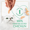 Fancy Feast Purely Natual Hand-Selected Chicken Cat Treats (10 pouches) - Cat Food 3