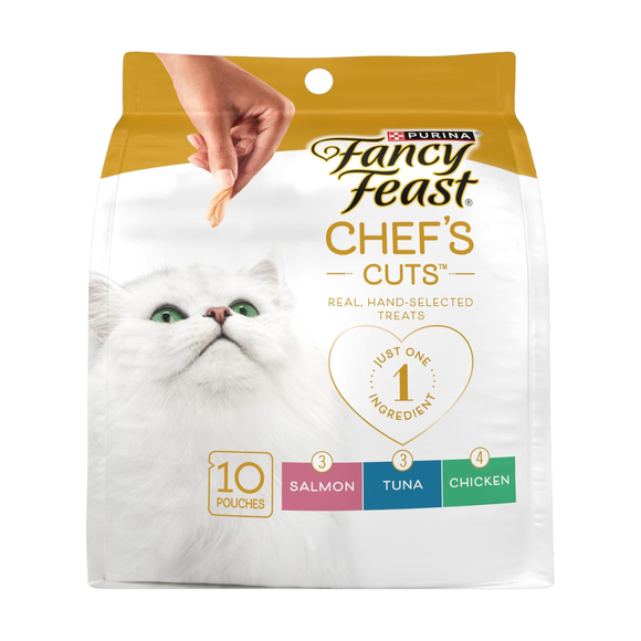 Fancy Feast Purely Natural Cat Treat Variety Pack (10 pouches) - Cat Food 1