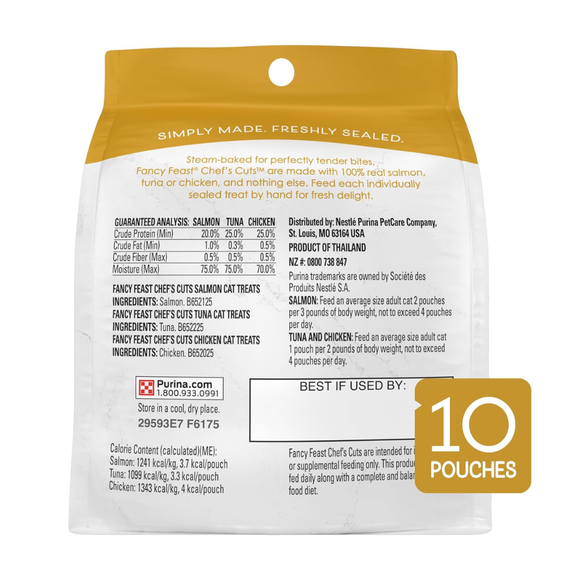 Fancy Feast Purely Natural Cat Treat Variety Pack (10 pouches) - Cat Food 9