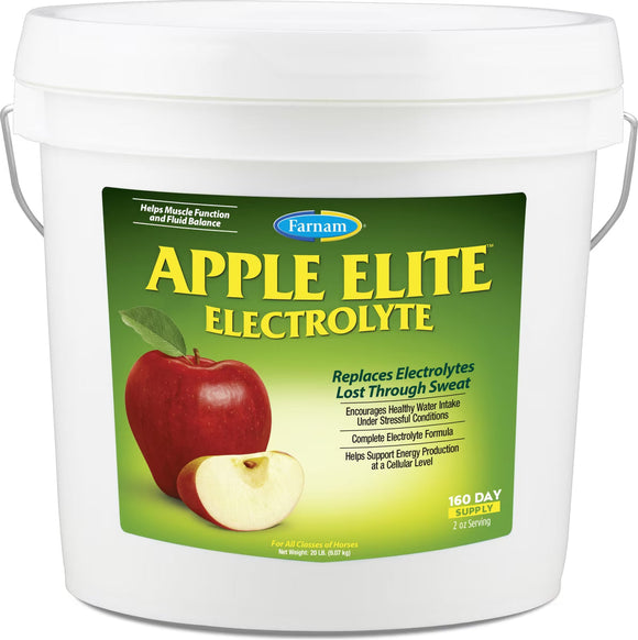 Farnam Apple Elite Apple Flavored Electrolyte Powder for Horses - 20-lb - Horse Vitamins & Supplements 11